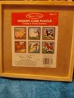 Melissa   Doug Wooden Cube Puzzle 6 Variable Farm Scenes Ages 3  Boys   Girls