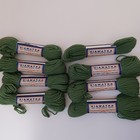 Yarn - Vintage Hiawatha Virgin Wool Needlepoint Green- Lot Of 8 Hanks - Nip