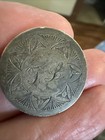 1857 Seated  Liberty  Quarter 25 Cents -silver Coin- Love Token- Pin Brooch