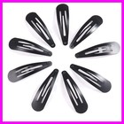12 Pieces Snap Hair Clips For Women  Hair Barrettes 2 Inch Metal Black Hair Clip