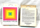 2 Pkgs  Vintage Polaroid Film  Type 87 B w    Type 88 Color  1976  1986  Sealed