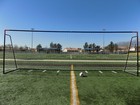 Vallerta   24x8 Ft  Regulation Size Soccer Goal W weatherproof Net blk org  1net 