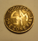 Old Vintage - Santa Monica Municipal Bus Lines  - Token - Ca 