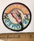 Vintage 1980s Rolling Stones Tongue Logo Embroidered Patch Rock Band Music