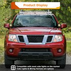 Led Pod Side Hood Ditch Light Mounts Brackets For Nissan Frontier 05-21 2nd Gen 
