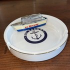 Vintage 1960s Ss Norway Ashtray   Ss Norway Ship Sankei Butane Lighter