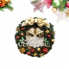 12    Christmas Wreath Front Door Wall Hanging Garland Bell Ornament free Shipping