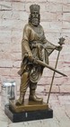 Tall Bronze Marble Persian King Royal Darius Sculpture Figurine Statue Figure Nr
