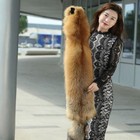 Large Tanned Fox Hide Skin Scarf Pelt Soft Dense Fur Wrap Neckerchief 51-55 Inch