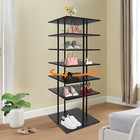 Multi-tier Shoe Storage Rack  Rotating Shoes Shelf Organizer  Shoe Rack Black