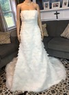 New La Sposa Strapless Wedding Gown Sz 10 Nwt  1 200 Tiered Ruffle Tulle Dress