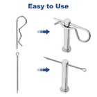 86 Pcs Cotter Pin Assortment Kit  10 Sizes Stainless Steel Cotter Pins   R Cl   