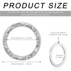 Car Bling Crystal Rhinestone Engine Start Ring Decals  Sparkling Diamond White