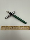Vintage Sheaffer s Green Silver Cartridge Fountain Pen Pencil Set Original Box