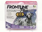 Frontline Plus For Dogs 45 To 88 Lbs 6 Doses 6 Month Supply  Brand New