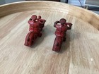 Two  2  Hubley Motorcycle Red Police Highway Patrol Vintage Antique Toy Usa 1930
