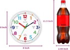 Telling Time Teaching Clock - Learning Clock For Kids - Kids Wall Clocks For Bed