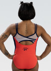 Gk Elite Gymnastics Leotard - Jordan Chiles Coral Power Tank Leotard