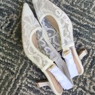 New Look Ivory Lace Mary Jane Bridal Heels Med 1 3 4-2 3 4 Us 7 M