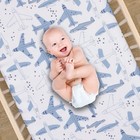 Bedtime Originals Little Aviator Airplane Baby toddler White Fitted Crib Sheet