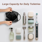 Travel Toiletry Bag For Men And Women  Travel Shaving Dopp Kit Water-resistant B