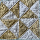 Vintage Hand Quilted Pinwheel Quilt 75x64 Cutter Repair Soft Cottagecore