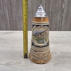 Hotel Tyrol Obsteig Musical Stein Vintage Metal Lid Hand Painted Rare Germany 