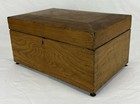 Antique 19th C Primitive Dovetailed Grain Painted Wood Document Storage Box