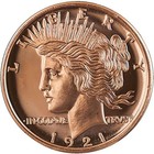 Peace Design 1 Oz  999 Copper Round
