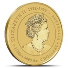 2024 1 20 Oz Australian Gold Lunar Dragon Coin  bu 