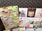 Huge Scrapbook Lot mixed Themes paper  Folder  Stickers  Stamps  Dies  new