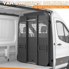 Van Safety Partition Bulkhead For Ford Transit Med Roof  W  Door Handle