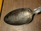 Antique Sterling Silver Perry Flag Monument Souvenir Spoon Put-in-bay Ohio Fish