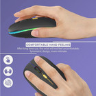 2 4ghz Wireless Optical Mouse Usb Rechargeable Rgb Cordless Mice For Pc Laptop