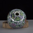 Chinese Qing        Blue And White Doucai Porcelain Lotus Pattern Brush Pot 4 45 