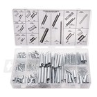Versatile 200pc Spring Kit - Zinc Plated Extension   Compression Springs