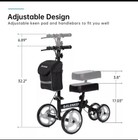 Elenker Knee Walker Steerable Medical Scooter Black