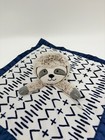 Cloud Island Sloth Lovey Security Blanket Plush Baby Doll White Blue Arrow B3