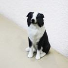 Mini Border Collie Dog Model Resin Car Decoration Animal Cake Decoration