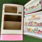 Vintage 1950s Wolverine Pink Metal Toy Refrigerator Childs Play Kitchen Usa