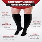 Plus Size Compression Socks Wide Calf Xl Xxl Xxxl     Graduated X-large Black