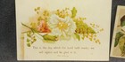 7 Victorian Card  Christian Church Religious Blood Of Jesus Christ Flower C91