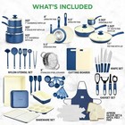 Nutrichef 54 Pcs  Home Kitchen Cookware  Kitchen Tools  And Bakeware Set