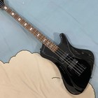 Standard Bass Electric Guitar Black Solid Body 4 String In Good Condition