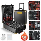 Tool Box With Tools 909pcs Household Tool Set With Aluminum Trolley Case
