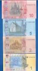 Ukraine P-116a P-117 P-118 P-119 1 2 5 10 Hryvnia Uncirculated Banknotes Set   4