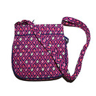 Vera Bradley Petite Double Zip Hipster Katalina Pink Diamonds 14497-331 Nwt