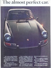 1970 Porsche 911 Vintage The Almost Perfect Car Original Print Ad