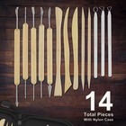 Us Art Supply   Pottery  Clay   Ceramics 14 Piece Tool Set Sculpting W  Case