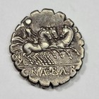 Roman Republic Ar Denarius 79 Bc Caius Naevius Balbus Venus Head Right  m689